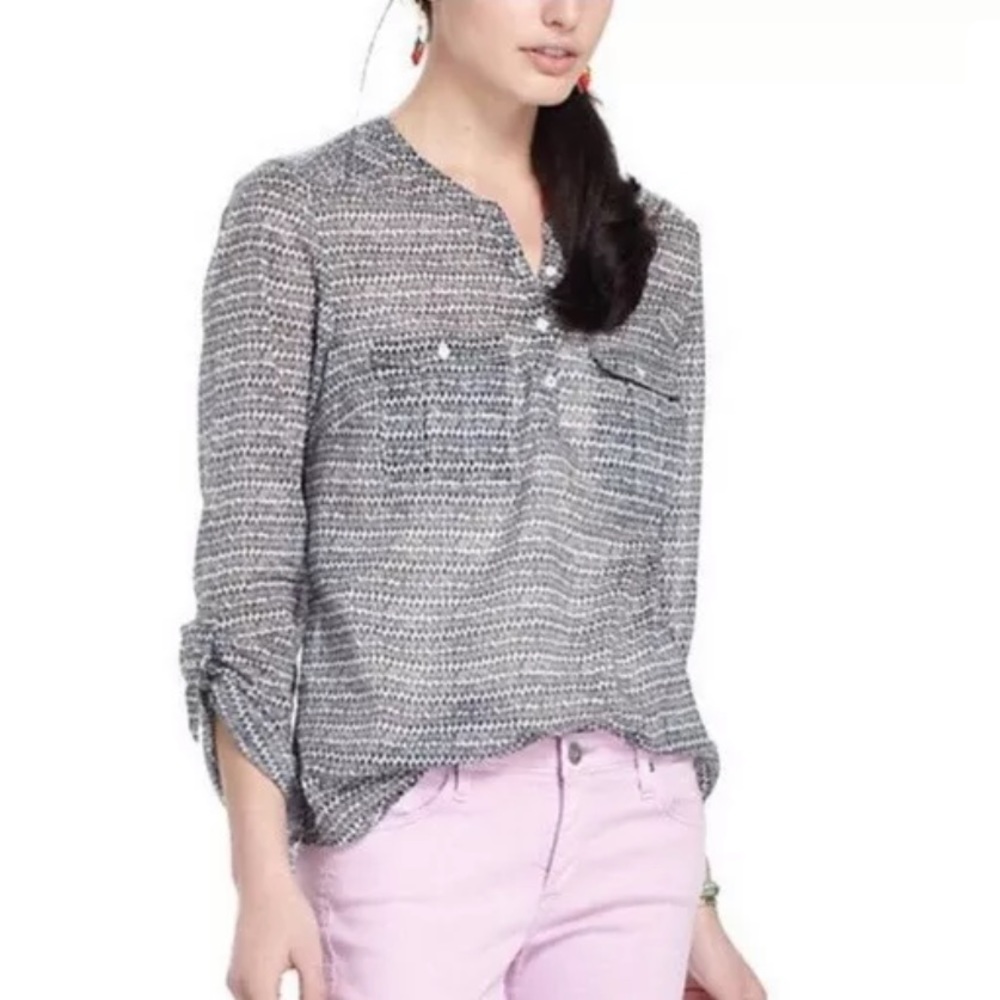Anthropologie Tulip Print Top